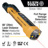 Klein Non-Contact Voltage Tester Pen, 12-1000V AC, with Laser Distance Meter