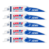 LENOX Tools Demolition Reciprocating Saw Blade With Power Blast Technology, Bi-Metal, 6-Inch, 6 TPi, 5/Pk