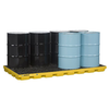 8 Drum Accumulation Center, 98 Gallon Spill Capacity, EcoPolyBlend™, No Drain, Yellow - 28660