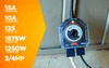 Woods TIMER, OUTDOOR 24-HOUR HEAVY DUTY MECHANICAL TIMER, 3/4HP, 2 GROUNDED OUTLETS 6/BX
