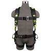 SafeWaze PRO Construction Harness: 3D, Dorsal Link, MB Chest, TB Legs, Fixed Waist Pad  (S)
