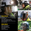Replacement Face Shield Lens, Full Brim Hard Hat, Gray Tint
