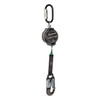 SafeWaze Latitude Pro 7' Single Web SRL: Steel Triple Lock Carabiner, Alu Snap Hook