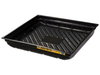 37.75"W x 34"D x 5.5"H, 23 Gallon Spill Capacity, Spill Tray for Indoor/Outdoor Use, EcoPolyBlend™, Black - 28718