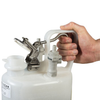 1 Gallon Polyethylene Quick-Disconnect Disposal Can, Polypropylene Fittings for 3/8-in Tubing, Oval, White - 12160