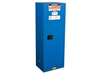 22 Gallon, 3 Shelf, 1 Door, Self Close, Hazardous Material Cabinet, Sure-Grip® EX Slimline, Royal Blue - 862228