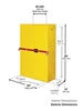 45 Gallon, 2 Shelves, 2 Doors, Self Close, Flammable Cabinet, High Security With Steel Bar, Red - SC29884R