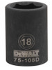 DEWALT Dwmt 6Pt 1/2In Dr Im Skt 18 Mm