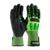 G-Tek® 120-5130  Hi Performance Glove, Size S, Hi-Vis Green, ANSI A2