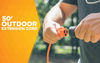 Southwire 50ft SJTW 16/3 Outdoor Extension Cord (Orange) 12/BX