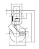ALLOY SWVL HOIST HK,W/LATCH,PL,#12,15T