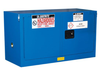 17 Gallon, 1 Shelf, 2 Doors, Self Close, Hazardous Material Cabinet, ChemCor® Piggyback, Royal Blue - 8617282