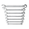 7 Pc. Combination Ratcheting Wrench Set Metric