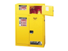 12 Gallon, 2 Doors, Manual Close, Flammable Cabinet, Sure-Grip® EX Piggyback, Yellow - 891300