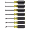 Klein 7 Piece Metric Nut Driver Set 3" Shafts