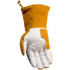 Caiman® 1541  Hand Protect-Welding, Size L, Gold, ANSI A5