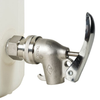 5 Gallon Poly Disposal Safety Can, Flame Arrester, Faucet, White - 12772