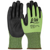 G-Tek® PolyKor® 705CGNF  Cut Resistant Gloves, Size XL, Hi-Vis Green, ANSI A3