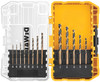 DEWALT Black Oxide Drill Bit Set With Pilot Point, 13-Piece