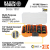 Heavy Duty Flip Impact Socket Set, SAE, 8-Piece