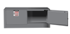 12 Gallon, 2 Doors, Self Close, Flammable Safety Cabinet, Sure-Grip® EX Piggyback, Gray - 891323
