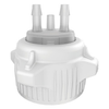 53mm Carboy Cap, Open Top with Adapter, Two 1/4" Molded-in Hose Barbs and Vent - 12855