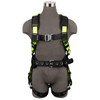 SafeWaze PRO Construction Harness: 1D, QC Chest, TB Legs, Fixed Waist Pad  (S)