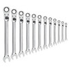 12 Pc. XL Locking Flex Combination Ratcheting Wrench Set Metric