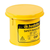 1 Quart Steel Bench Can, with Perforated Dasher Plate, Yellow - 10171