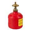 8 Ounce Plastic Dispensing Can, Brass Dispenser Valves, Red - 14004