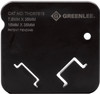 GREENLEE Top-Hat DIN Rail 7.5mm & 15mm x 35mm Die Set (Dual-Profile)