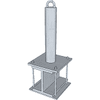 SafeWaze 18" Post Anchor - I-Beam 