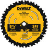 DEWALT 8-1/4 In Carbide Circular Saw Blade 24 Tooth with 5/8 in Arbor (1 Pack)