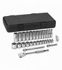 30 Pc. 3/8" Drive 6 Point SAE Standard and Deep Socket Set