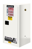 15 Gallon, 1 Shelf, 1 Door, Manual Close, Flammable Cabinet, Sure-Grip® EX Compac, White - 891505