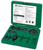 GREENLEE 7/8" to 2-1/2" Cutters, Two Small Arbors, Large Arbor, Hex Wrench and Case