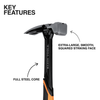 Smooth Face Steel Hammer, 22-Ounce