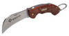GREENLEE Hawkbill Pocket Knife, Wood Handle