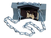 Steel Gas Cylinder Support Bracket With Chain, One 12" Cylinder Capacity, Wall Mount - 35254