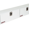 90.25" Super Side - Steel, White Finish