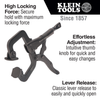 C-Clamp Locking Pliers With Swivel Jaws, 6-Inch
