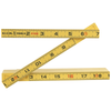 Fiberglass Folding Rule, Outside Reading, Brick Scale