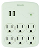 Woods SURGE, USB 6-OUT 2.4A 2 USB-A PORTS 1000J 6/BX