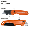 Folding And Slide Out Utility Knife Set