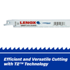LENOX 8 In. General Purpose Bi-Metal Reciprocating Saw Blades With 10 TPi (50 Pk)