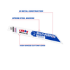 LENOX 8 In. General Purpose Bi-Metal Reciprocating Saw Blades With 10 TPi (50 Pk)