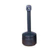1 Gallon Plastic Outdoor Ashtray, Personal Smoker's Ceasefire®, Deco Black - 26806D