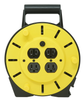 Woods CORDSTOR, 16/3 SJTW 25' BLK/YLW REEL W 4/BX