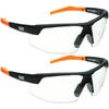 Klein Standard Safety Glasses, Clear Lens, 2-Pack