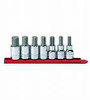 7 Pc. SAE Hex Bit Socket Set